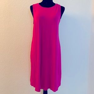 Fuchsia midi dress